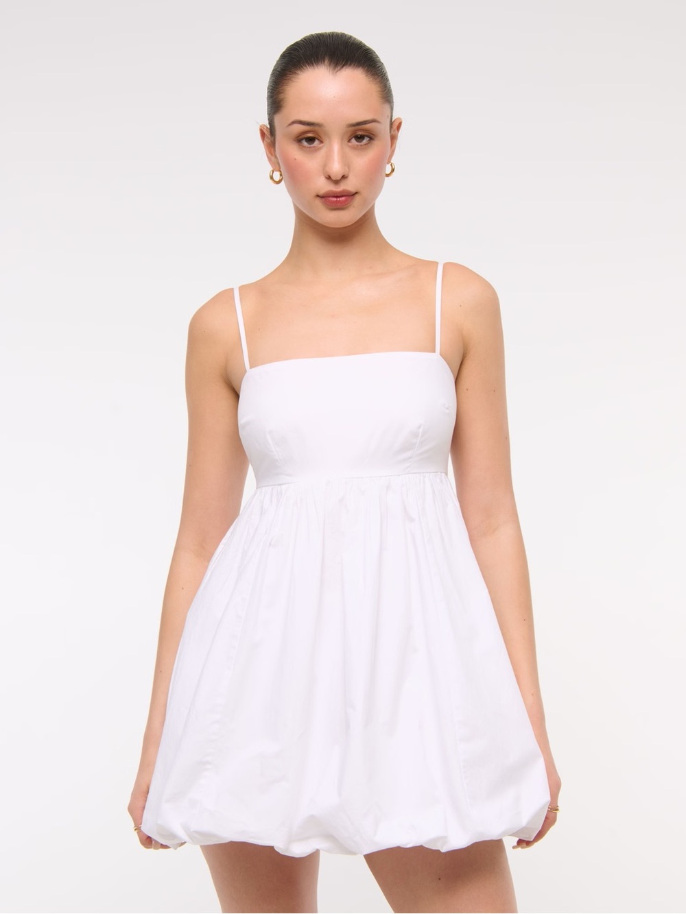 NWT Babydoll Bubble Hem Mini Dress